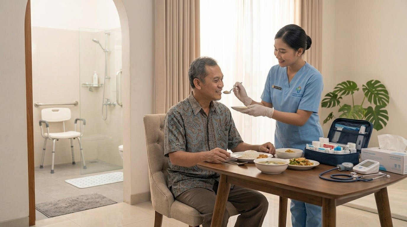 Contoh layanan home care di lingkungan rumah